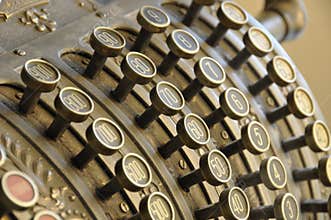 Old cash register