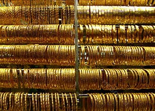 Gold bracelets