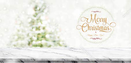 Merry Christmas and happy new year wreath with golden glitter te