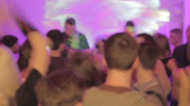 Drunk people dancing, alcohol abuse, party in the nightclub