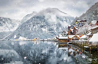 The UNESCO world herritage village of Hallstatt, Austria