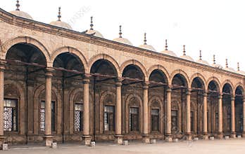 Pillars of an Ancient Mosque in Old Cairo, Egypt