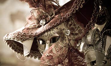 Gorgeous mask with hat