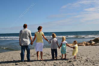 Family on the Beach