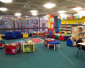 Childrens library for reading books and education.