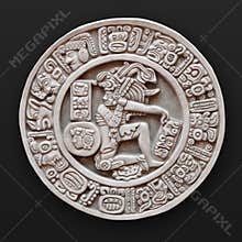 Stone bas-relief round latin america