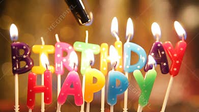 Happy birthday candles.