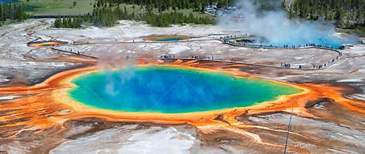 Grand Prismatic Spring in Yellowstone