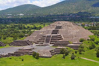 Moon pyramid in teotihuacan, mexico II