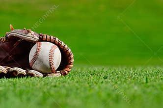 Baseball close up