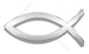 Christianity Fish Symbol Ichthus Silver