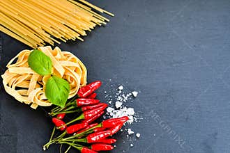 Fresh pasta ingredients