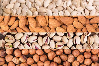 Mix of different nuts
