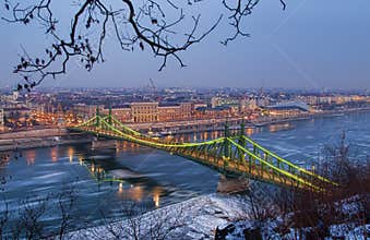 Liberty bridge in Budapest