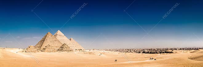 The great pyramids of Giza, Egypt