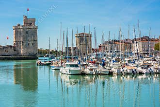 Yachts in the old port of La Rochelle