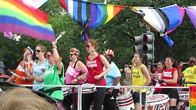 Women Drummers at the Capital Pride Parade