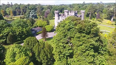 Aerial view. Johnstown Castle. county Wexford. Ireland.