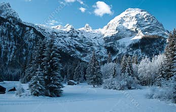 a spectacular winter in the mountains