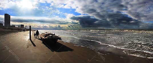 North sea winter in Zandvoort
