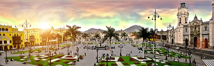 Plaza de armas de lima peru