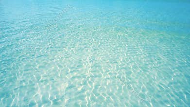 Caribbean shallow water waves shore turquoise