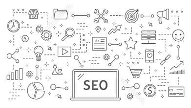SEO plan animation.