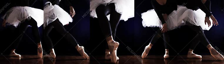 Ballerina ballet legs sequence