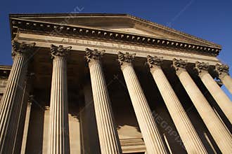Columns of a courthouse