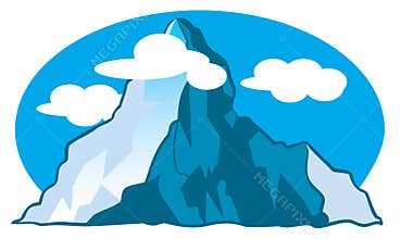Mountain cartoon illustration