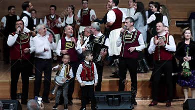 Aromanian artists at Primuveara Armanjilor, annual event