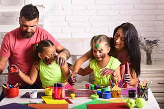 Happy childhood and parenting concept