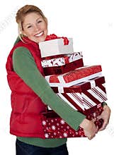 Christmas Shopping Woman