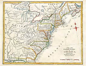 Old Map of America.