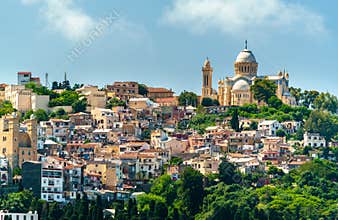 Notre Dame d`Afrique, a Roman Catholic basilica in Algiers, Algeria