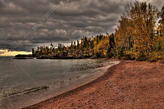 Grand Portage Indian Reservation on the Far North Corner of Minnesota borders Ontario, Canada