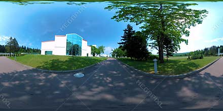 Vr 360 video recreation spa hotel complex, nature