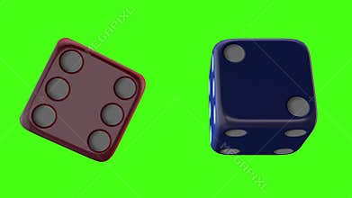 Casino gamble green screen 3d model