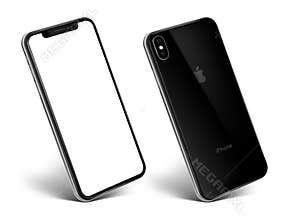 New iPhone Xs black view at an angle
