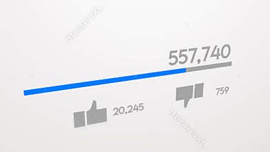 1 Million video view counter in 2d animation