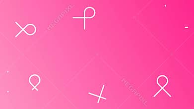 Breast Cancer pink ribbon vertical background