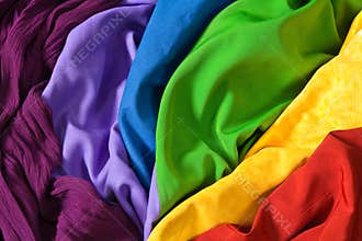 Colorful fabrics