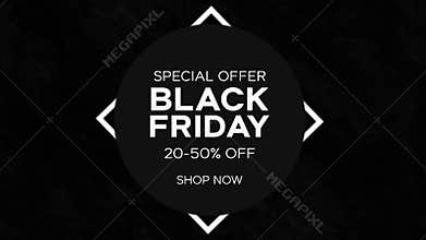 Black Friday Shopping Discount Sale Animation