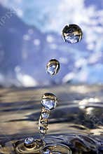 Earth in drop of water.