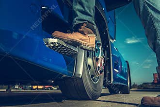 Semi Truck Driver Concept