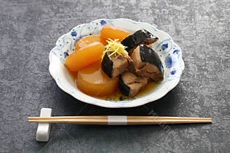 Buri Daikon, popular Japanese dish in the winter.