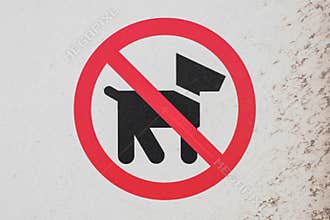 No dogs sign - dogs not allowed symbol, pictogram