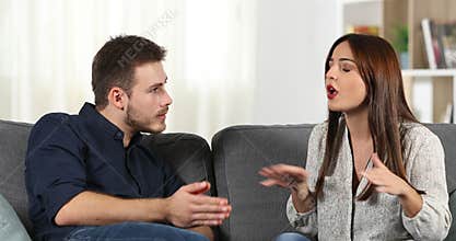 Girl is breaking up with her boyfriend