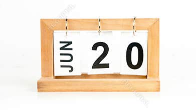 Year calendar with fast flipping pages