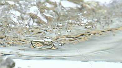 Process of boiling, bubbles rising to surface, disinfection of drinking water